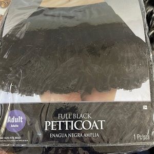 Full Black petticoat Skirt